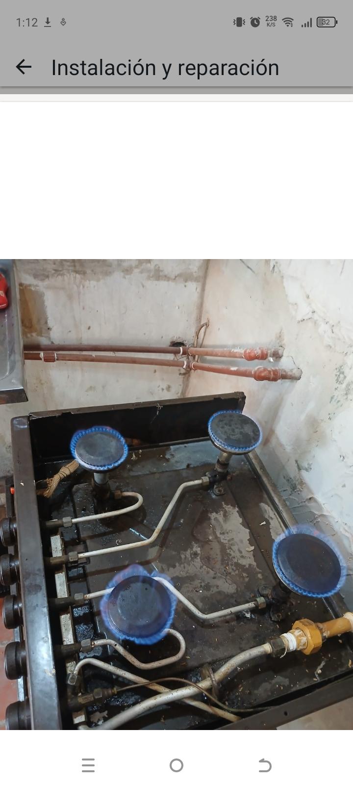 Instalación de Cocinas a Gas