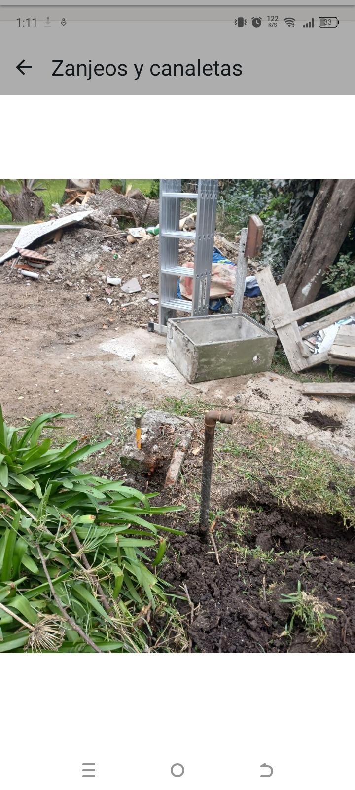 Zanjeos y Canaletas