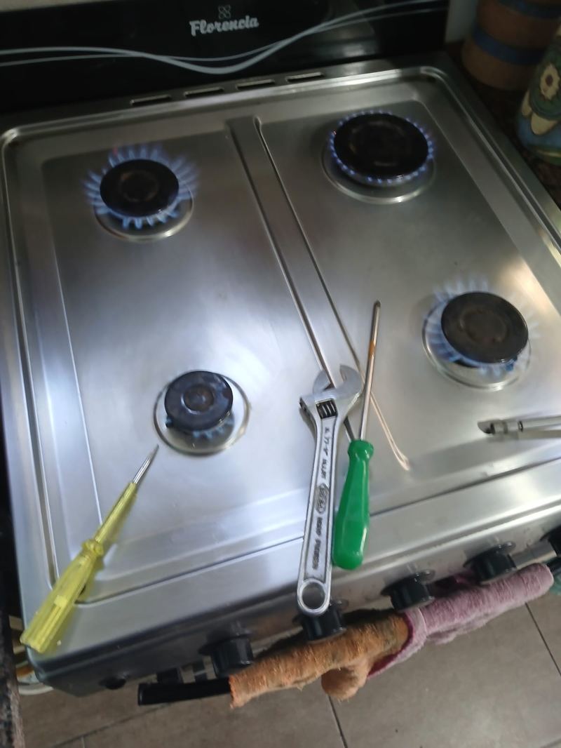 Tablero de medidores de gas renovado